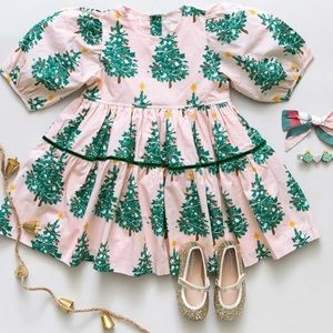 Pink Chicken Maribelle Dress-Pink Trees